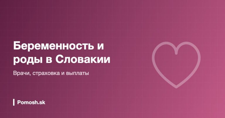 Беременность и роды в Словакии: врачи, страховка и выплаты