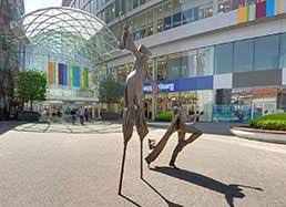 Eurovea shopping centre on the Danube embankment in Bratislava