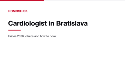 Cardiologist in Bratislava: prices and clinics 2026