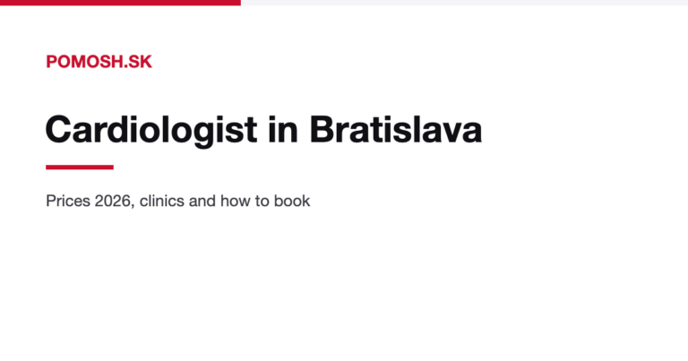 Cardiologist in Bratislava: prices, clinics and how to book